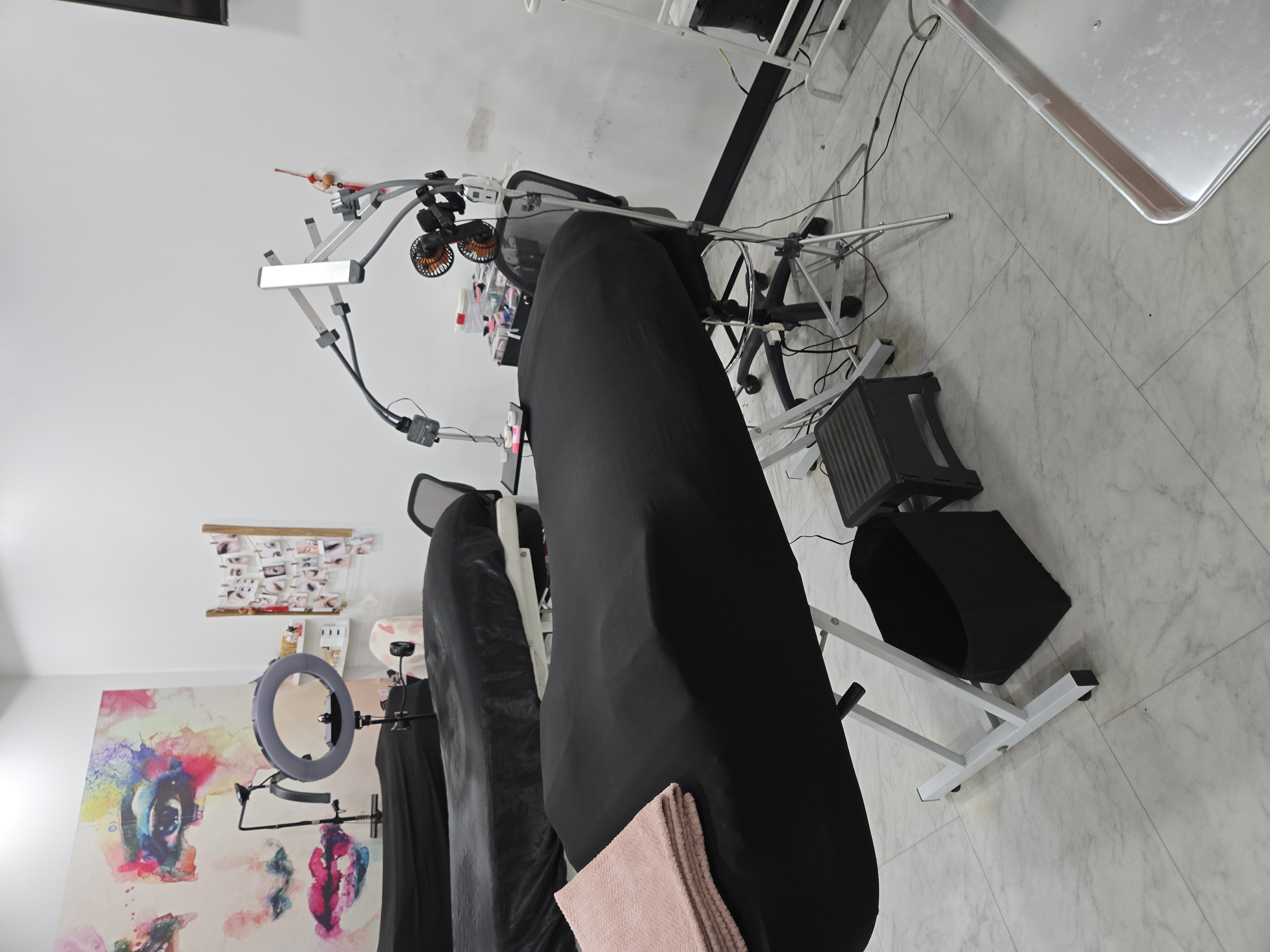 Lash studio treatment area