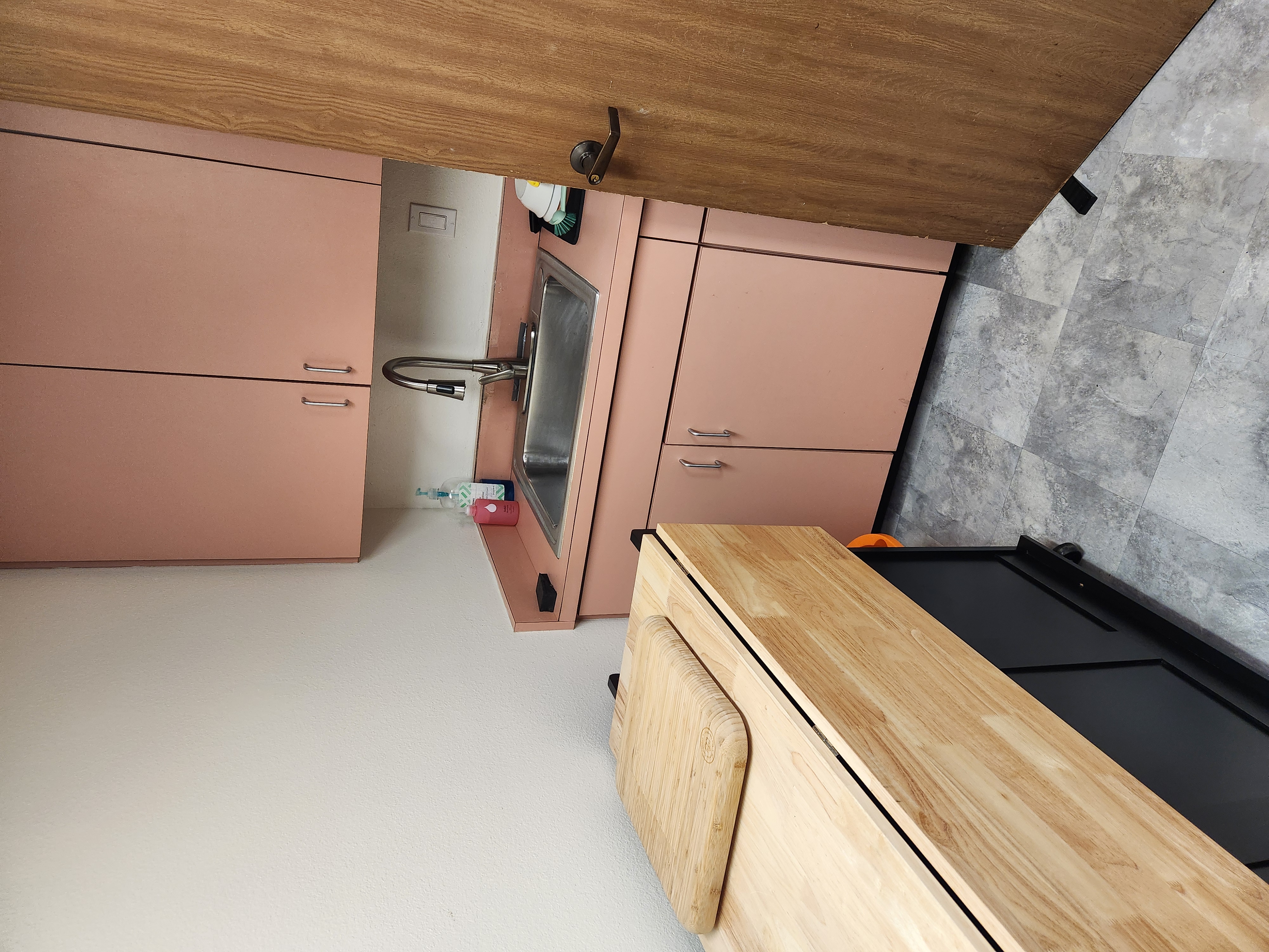Office kitchenette sink cleaned